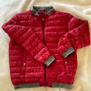 Herno red puffy down jacket